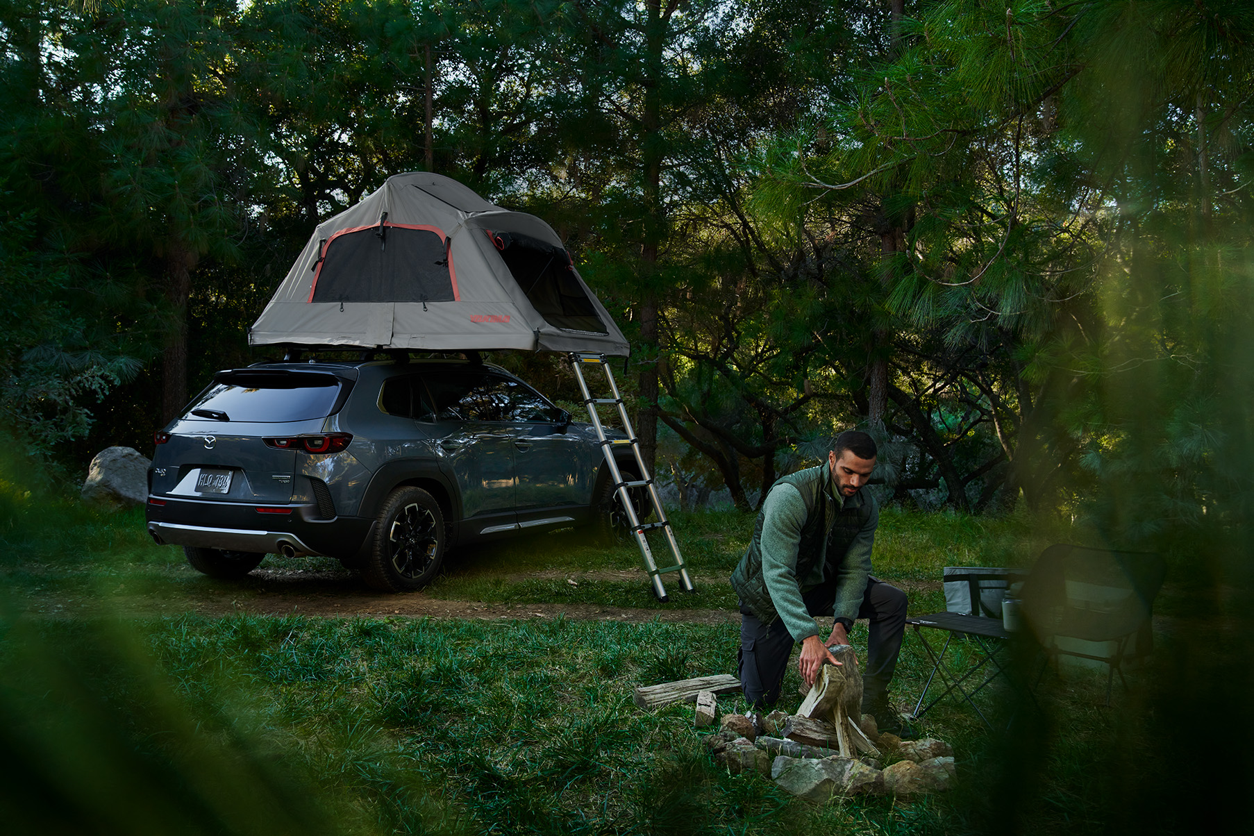 Mazda CX-50 Shown at Campground w/ optional features