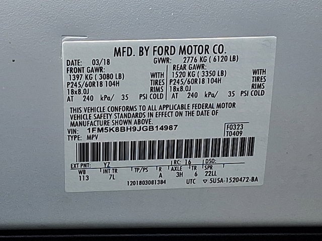 2018 Ford Explorer Base