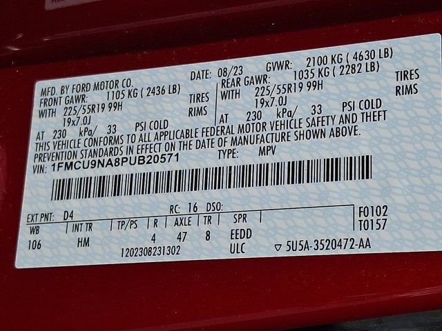 2023 Ford Escape ST-Line Select