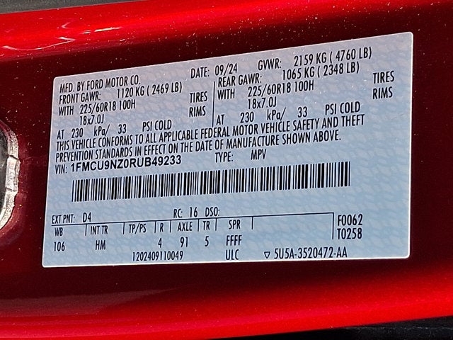 2024 Ford Escape ST-Line Select