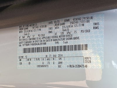 2025 Ford Transit Cargo Van Base