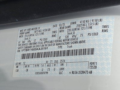 2025 Ford Transit Cargo Van Base