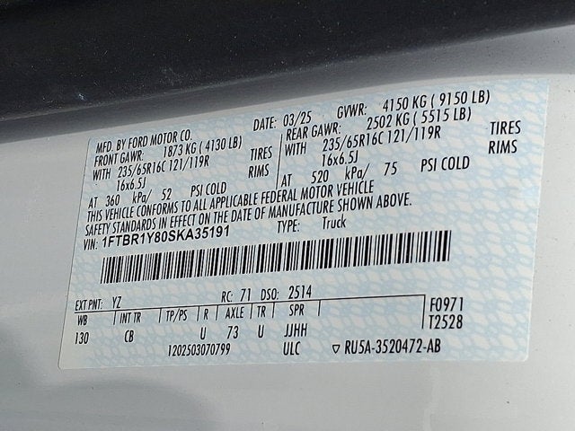 2025 Ford Transit Cargo Van Base