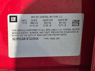 2014 Chevrolet Cruze 1LT