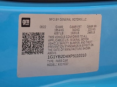 2023 Chevrolet Corvette 2LT