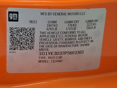 2023 Chevrolet Corvette 2LZ