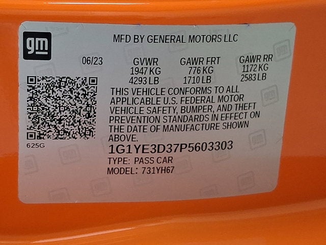 2023 Chevrolet Corvette 2LZ