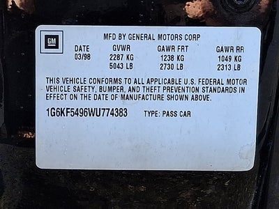 1998 Cadillac Concours Concours