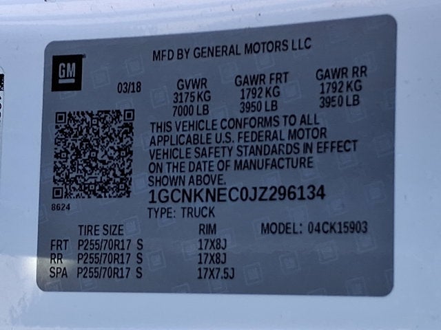 2018 Chevrolet Silverado 1500 Work Truck