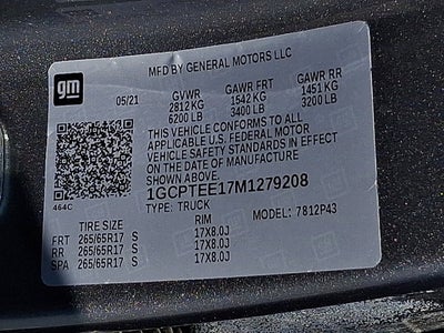 2021 Chevrolet Colorado 4WD ZR2