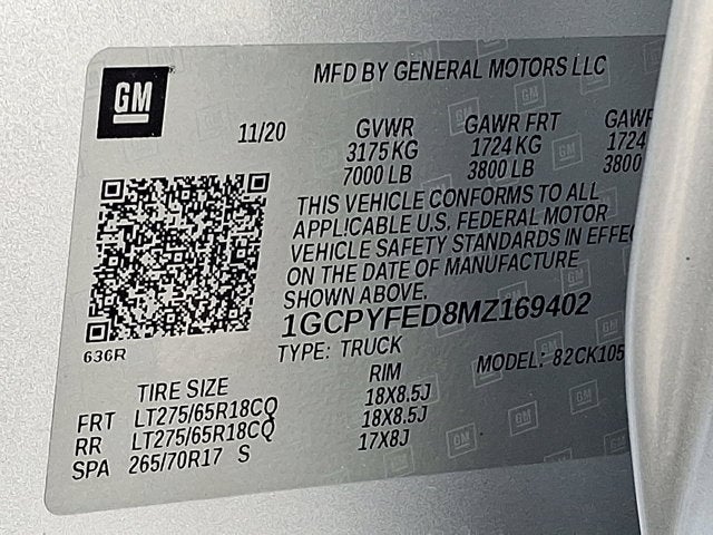 2021 Chevrolet Silverado 1500 LT Trail Boss