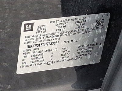 2017 GMC Acadia SLE