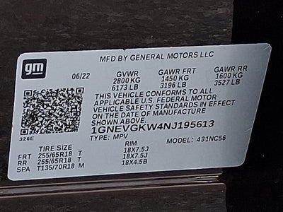 2022 Chevrolet Traverse LT Cloth