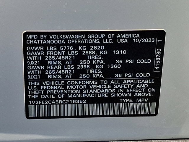 2024 Volkswagen Atlas Cross Sport 2.0T SEL Premium R-Line