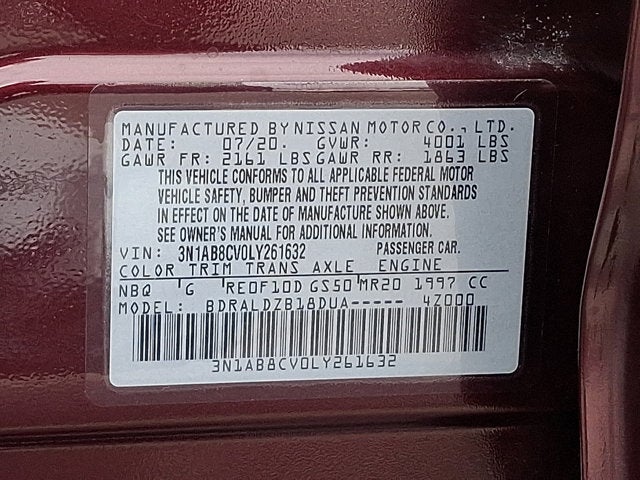 2020 Nissan Sentra SV