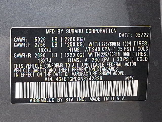 2022 Subaru Outback Touring XT