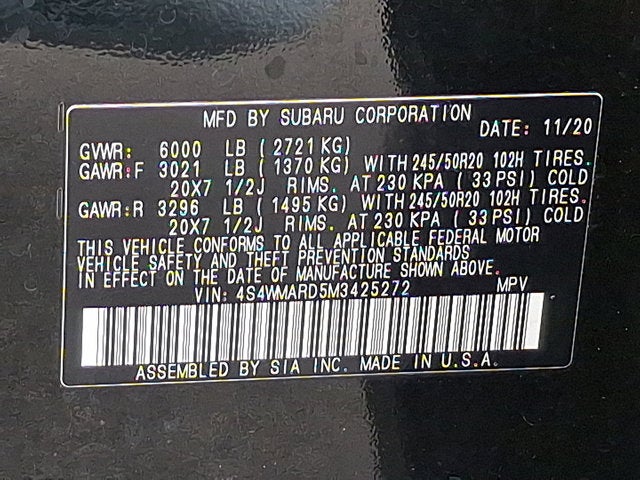 2021 Subaru Ascent Touring