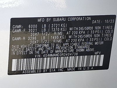 2024 Subaru Ascent Touring