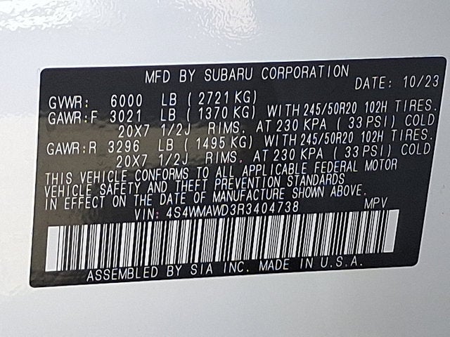 2024 Subaru Ascent Touring