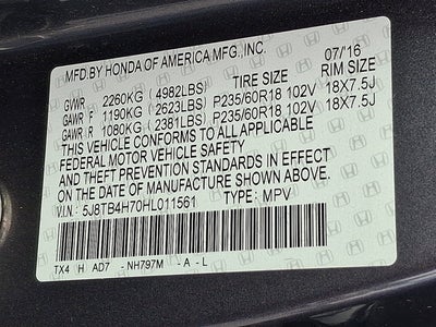 2017 Acura RDX w/Advance Pkg