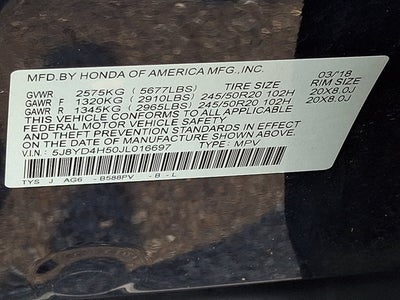 2018 Acura MDX w/Technology Pkg