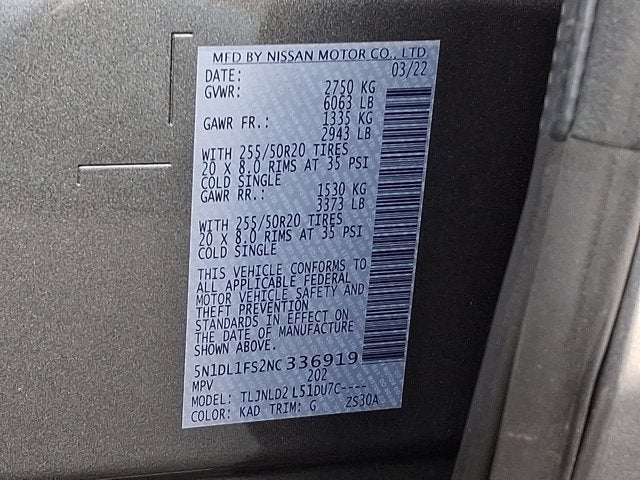 2022 INFINITI QX60 LUXE