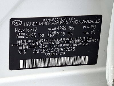 2013 Hyundai Sonata GLS PZEV