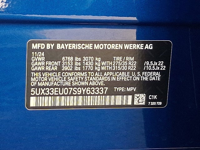 2025 BMW X5 M60i