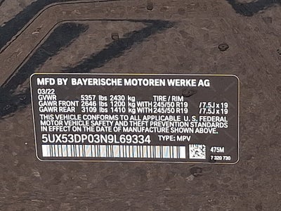 2022 BMW X3 xDrive30i