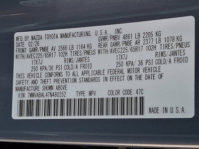 2026 Mazda Mazda CX-50 2.5 S Select AWD