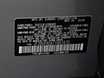 2026 Subaru Outback Premium
