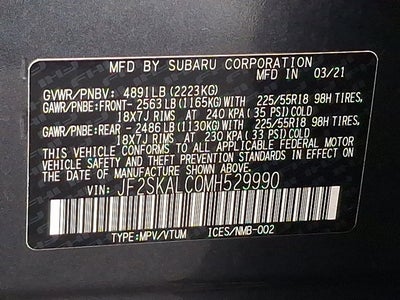 2021 Subaru Forester Sport