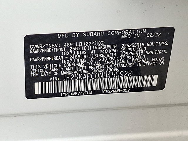 2022 Subaru Forester Limited