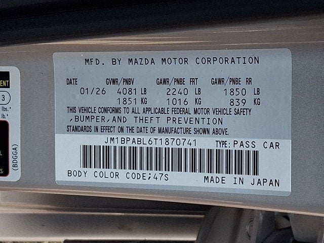 2026 Mazda Mazda3 Sedan 2.5 S Select Sport
