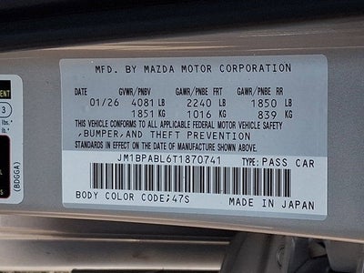 2026 Mazda Mazda3 Sedan 2.5 S Select Sport