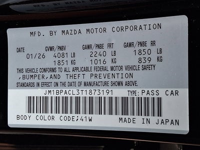 2026 Mazda Mazda3 Sedan 2.5 S Preferred