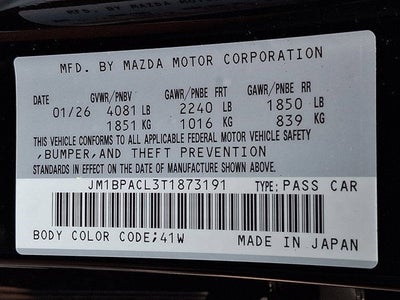 2026 Mazda Mazda3 Sedan 2.5 S Preferred