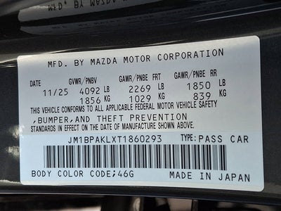 2026 Mazda Mazda3 Hatchback 2.5 S Select Sport