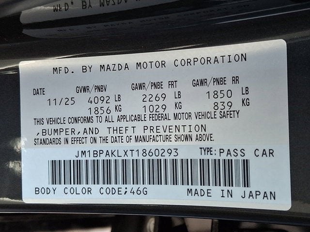 2026 Mazda Mazda3 Hatchback 2.5 S Select Sport