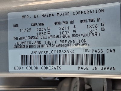 2026 Mazda Mazda3 Hatchback 2.5 S Premium