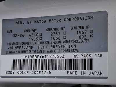 2026 Mazda Mazda3 Sedan 2.5 Turbo Premium Plus AWD