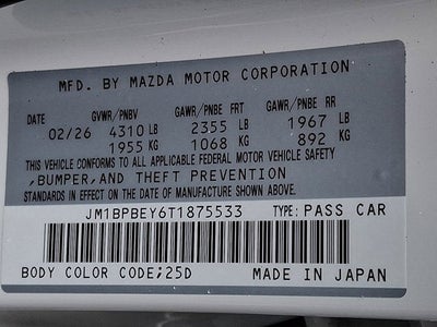 2026 Mazda Mazda3 Sedan 2.5 Turbo Premium Plus AWD