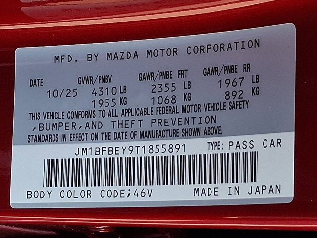 2026 Mazda Mazda3 Sedan 2.5 Turbo Premium Plus AWD