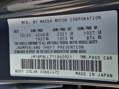 2026 Mazda Mazda3 Hatchback 2.5 S Carbon Edition AWD