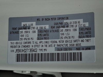 2026 Mazda Mazda CX-90 3.3 Turbo Select AWD