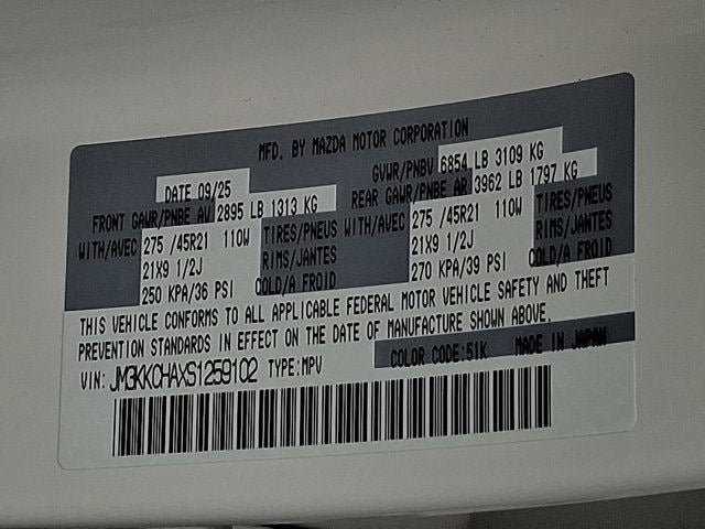 2025 Mazda Mazda CX-90 Plug-In Hybrid Premium Sport AWD