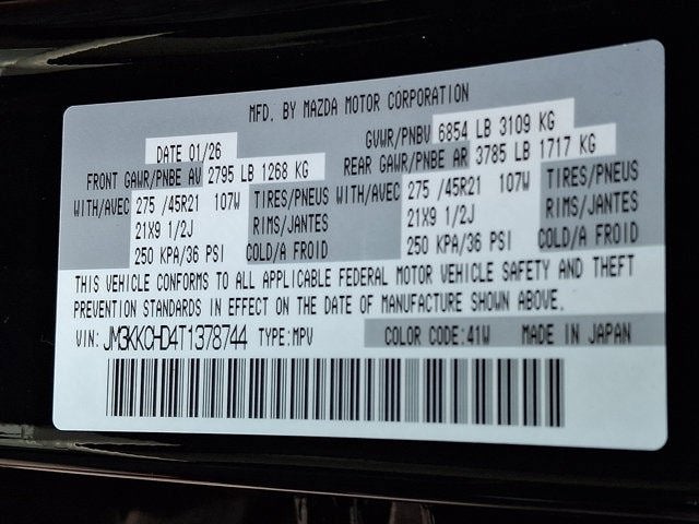 2026 Mazda Mazda CX-90 3.3 Turbo Premium Sport AWD