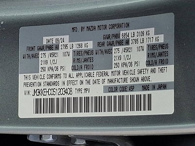 2025 Mazda Mazda CX-90 S Premium Plus Package