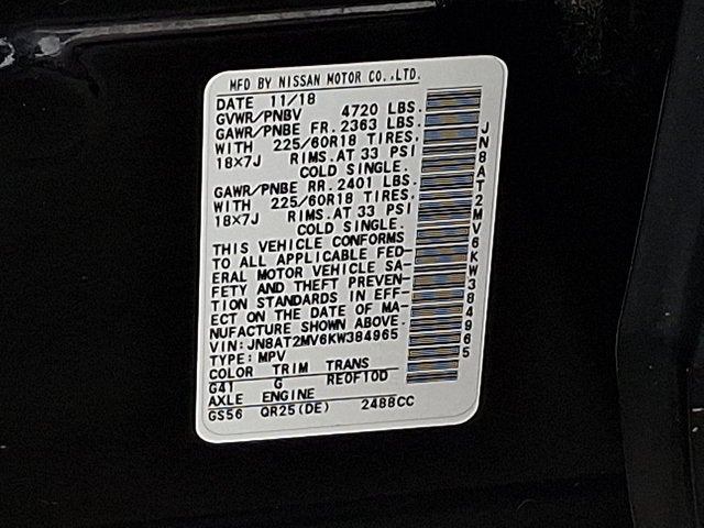 2019 Nissan Rogue SV