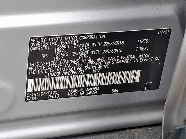 2021 Toyota RAV4 Prime SE